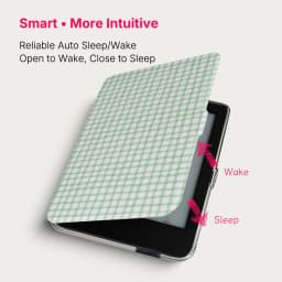 Magnetic Detachable Case for Kobo Clara Colour BW 2E 6" Classic Striped Pattern Protective Cover with Auto Sleep Wake Cover