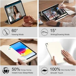 ZOYU for iPad A16 10/11th Ultra-Slim & Light, Strong Magnetic Attachment Case, iPad Pro 11 12.9 Air 4/5th 11/13 Mini 6/7th Cover