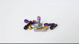 6pcs/set Bicycle Handlebar Screws M5*18MM Titanium-plated Colorful Steel MTB Bike Handle Bar Stem Riser Bottle Holder Bolts