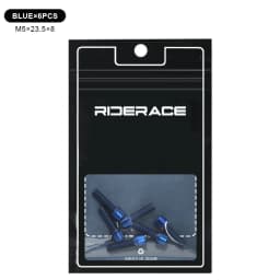 6pcs/set Bicycle Handlebar Screws M5*18MM Titanium-plated Colorful Steel MTB Bike Handle Bar Stem Riser Bottle Holder Bolts
