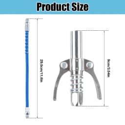 10000PSI Double Handle High Pressure Locking Grease Fitting,I/8 NPT Oil Pump Quick Release Grease Coupler,Repair Tool,Grease Gun