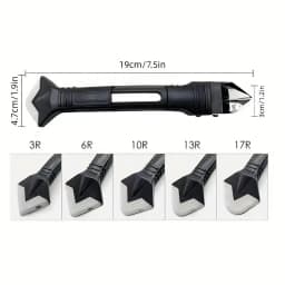 Silicone Scraper Squeegee Glue Remover Knife Caulking Angle Beauty Crack Trowel Tool Grout Scraper Kit 5in1 Multifunctional Home