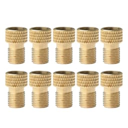 Bicycle Presta To Schrader Adapter Bike Tire Valve Adapter Copper Golden Bicycle Pump Tire Valve Connectors F/V To A/V Converter