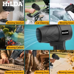 HILDA 1000W Air Blower Handheld Storm Force Cordless Dust Blaster Snow & Leaf Sweeper Turbo Jet Cleaner Pro for Makita Battery
