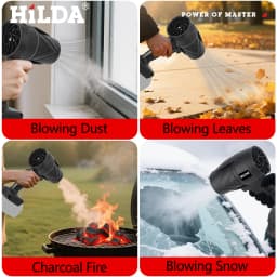 HILDA 1000W Air Blower Handheld Storm Force Cordless Dust Blaster Snow & Leaf Sweeper Turbo Jet Cleaner Pro for Makita Battery