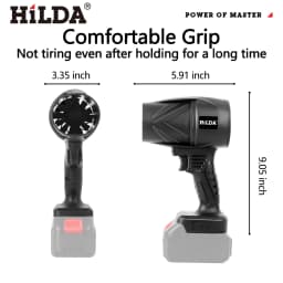 HILDA 1000W Air Blower Handheld Storm Force Cordless Dust Blaster Snow & Leaf Sweeper Turbo Jet Cleaner Pro for Makita Battery