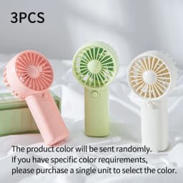 2026 Cute Mini Fan Portable Handheld Fan Lightweight Handy Fan Pocket Size Low Noise Small Electric Fan Student Gift Outdoor Fan