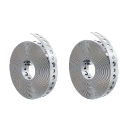 1 Roll of Galvanized Steel Tape, Pre-Punched Multi-Slot Metal Tape for Pipe Support and Sheet Metal Work