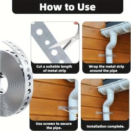 1 Roll of Galvanized Steel Tape, Pre-Punched Multi-Slot Metal Tape for Pipe Support and Sheet Metal Work