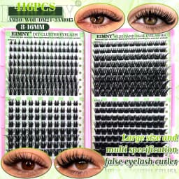 Show-Stopping Top & Bottom Lash Kit – 250/740 Cluster Shell Fluffy Volume, Mix-&-Match Lengths & Styles! Killer for Any Look