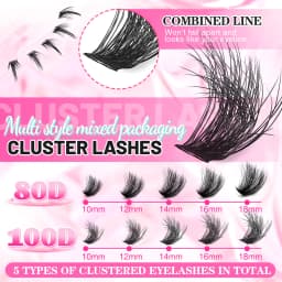 Show-Stopping Top & Bottom Lash Kit – 250/740 Cluster Shell Fluffy Volume, Mix-&-Match Lengths & Styles! Killer for Any Look