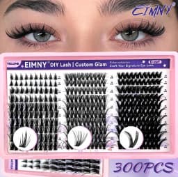 Show-Stopping Top & Bottom Lash Kit – 250/740 Cluster Shell Fluffy Volume, Mix-&-Match Lengths & Styles! Killer for Any Look