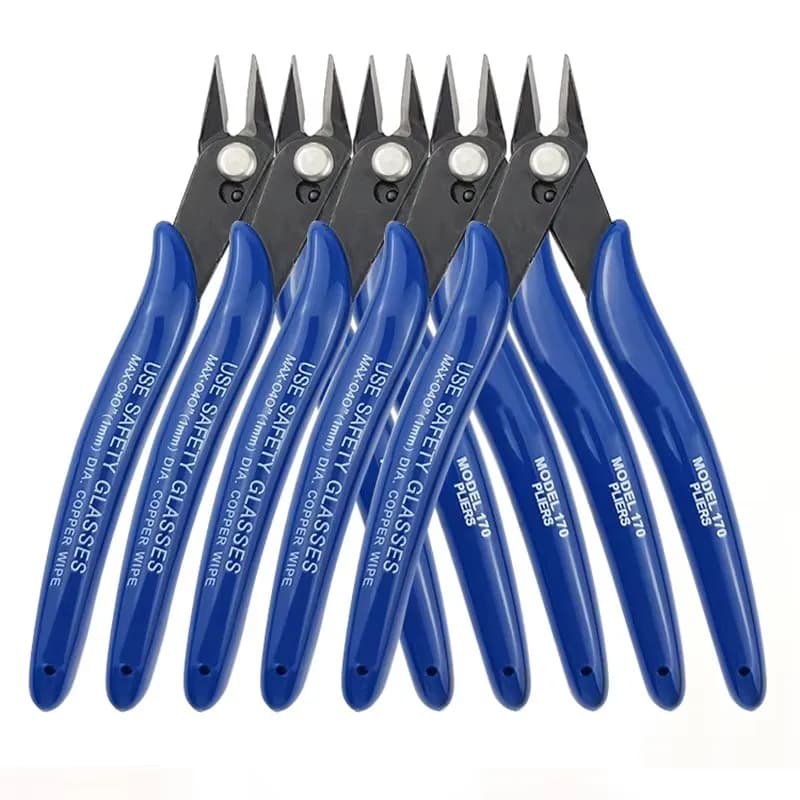 Bomurphy Diagonal Pliers Carbon Steel Pliers Electrical Wire Cable Cutters , Wire Snips for Electronics Soft Copper Jewelry