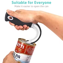 New Design Easy-Grip Hook Can Opener - Durable Plastic, Perfect for Home & Restaurant Use, Ideal Christmas Party Accessory