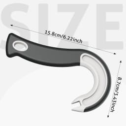 New Design Easy-Grip Hook Can Opener - Durable Plastic, Perfect for Home & Restaurant Use, Ideal Christmas Party Accessory