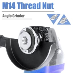 M14 Angle Grinder Quick Release Self-Locking Grinder Pressing Plate Flange Nut Power Chuck for Replacement/Fixing Cutting Discs