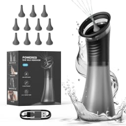 Electric Ear Wax Removal System Water Powered Ear Cleaning Tool with Irrigation Flusher 3 Pressure Settings Safe & Effective