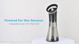 Electric Ear Wax Removal System Water Powered Ear Cleaning Tool with Irrigation Flusher 3 Pressure Settings Safe & Effective