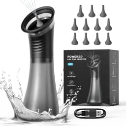 Electric Ear Wax Removal System Water Powered Ear Cleaning Tool with Irrigation Flusher 3 Pressure Settings Safe & Effective
