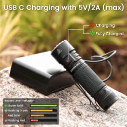 SOFIRN SR23 Flashlight EDC TN3535 3000LM 365nm UV SST08 USB-C 21700 Rechargeable Light With Dual Switch