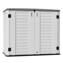 Outdoor Storage Shed Waterproof,Resin Storage Sheds Outdoor with Floor,Outdoor Storage Cabinet for Garage Storage,, Customized