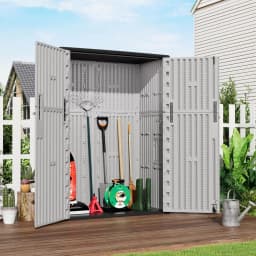 Outdoor Storage Shed Waterproof,Resin Storage Sheds Outdoor with Floor,Outdoor Storage Cabinet for Garage Storage,, Customized