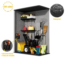 Outdoor Storage Shed Waterproof,Resin Storage Sheds Outdoor with Floor,Outdoor Storage Cabinet for Garage Storage,, Customized