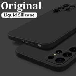 Case For Samsung Galaxy S26 S24 S23 S22 S25 Ultra S24 FE A57 A56 A55 A16 A17 5G S25 Edge Shockproof Liquid Silicone Phone Cover