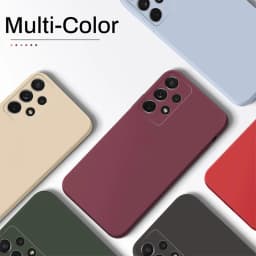 Case For Samsung Galaxy S26 S24 S23 S22 S25 Ultra S24 FE A57 A56 A55 A16 A17 5G S25 Edge Shockproof Liquid Silicone Phone Cover