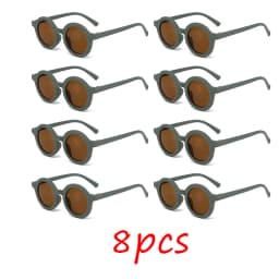 Children's sunglasses, inset style round frame, 1-7 year old baby sunglasses, sun shading, sun protection