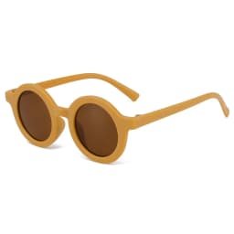 Children's sunglasses, inset style round frame, 1-7 year old baby sunglasses, sun shading, sun protection