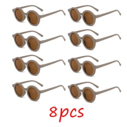 Children's sunglasses, inset style round frame, 1-7 year old baby sunglasses, sun shading, sun protection