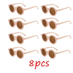 Children's sunglasses, inset style round frame, 1-7 year old baby sunglasses, sun shading, sun protection