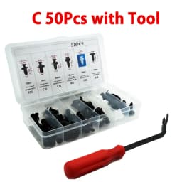 Auto Fastener Clip Mixed Car Body Push Retainer Pin Rivet Bumper Door Trim Panel Fastener Kit Car Clip 100/50 Box /Bag packaging