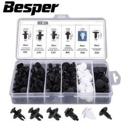 Auto Fastener Clip Mixed Car Body Push Retainer Pin Rivet Bumper Door Trim Panel Fastener Kit Car Clip 100/50 Box /Bag packaging