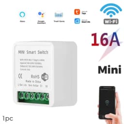 Mini DIY Smart Switch Work With Tuya WiFi Light Switch Module Need Neutral Wire 2 Ways Timer Wireless Breaker Alexa Google Home