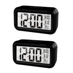 LED Digital Alarm Clock Backlight Snooze Data Time Calendar Desktop Multifunction Electronic Backlight Table Clock