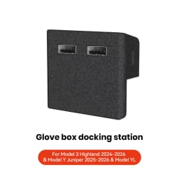 YZ For Tesla Model 3 Y Highland Juniper 2021-2025 Glove Box Flocking USB HUB Adapter Quick Charger Car Accessories