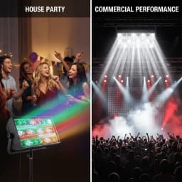 300W LED Beam&Strobe Light RGBW 4in1 Warm White Stage Wash Beam Lights DMX DJ Disco Party Show Horse