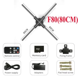 40-85cm 3D Fan Hologram Projector Wifi Control Remote Commercial Advertising Display Hologram Projector Transmit Picture Video