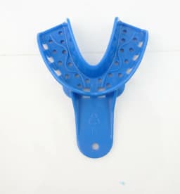 EASYINSMILE Dental S/M/L/XL Perforated Plastic Impression Trays Upper/Lower 12Pc Autoclavable