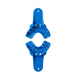 EASYINSMILE Dental S/M/L/XL Perforated Plastic Impression Trays Upper/Lower 12Pc Autoclavable