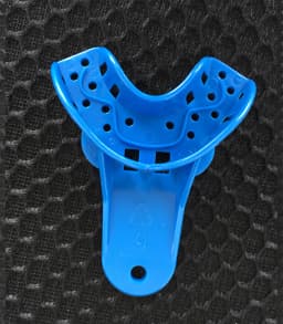 EASYINSMILE Dental S/M/L/XL Perforated Plastic Impression Trays Upper/Lower 12Pc Autoclavable