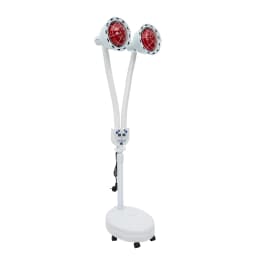 YIYIBYUS 275 W Double head Electric Infrared Therapy Lamp 360° Adjustable Temperature Heat Lamp with 6 Universal Wheels