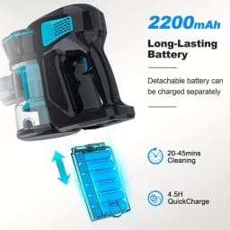 INSE V770 Cordless Handheld Vacuum Cleaner 6-in-1 20KPa Powerful Lightweight Stick Vacuum Flexible LED Headlights for Carpet Bed