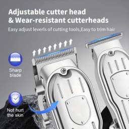 3 In1/1pc Hair Cutting Grooming Kit Professional Hair Clippers and Shaver Set Cordless Beard Trimming for Men