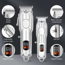 3 In1/1pc Hair Cutting Grooming Kit Professional Hair Clippers and Shaver Set Cordless Beard Trimming for Men