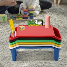50*25cm Portable Desk Trays PP Breakfast Laptop Trays For writing reading drawing doing homework Multi Colors