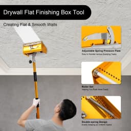 Hand Putty Finishing Trowel, Drywall Flat Finishing Box Tool, Putty Smoother, 26.5cm House Walls or Ceilings Decorating