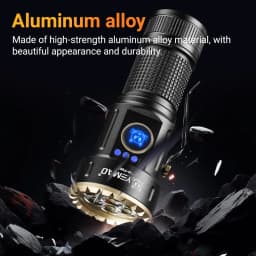 YEMAO F337X Powerful Led Flashlight 7 XTE Leds 3000 Lumens 200 Meters 18650 Battery Multi-color Auxiliary Lights EDC Torches